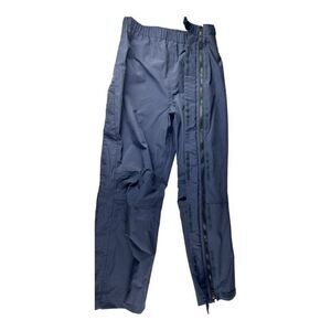 L.L. BEAN Outdoors Men's‎ Gray  Elastic Waist Full Side Zip Outdoor Pants Medium